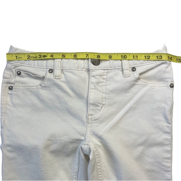 Free People High Rise Busted Skinny Jeans White Sz:25 - Picture 9 of 16